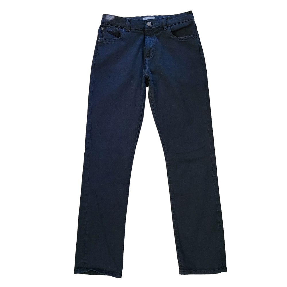 DL1961 Premium Denim BOY'S Brady Slim Jeans Clay Black 4700 Size 16 (Waist‎ 28)